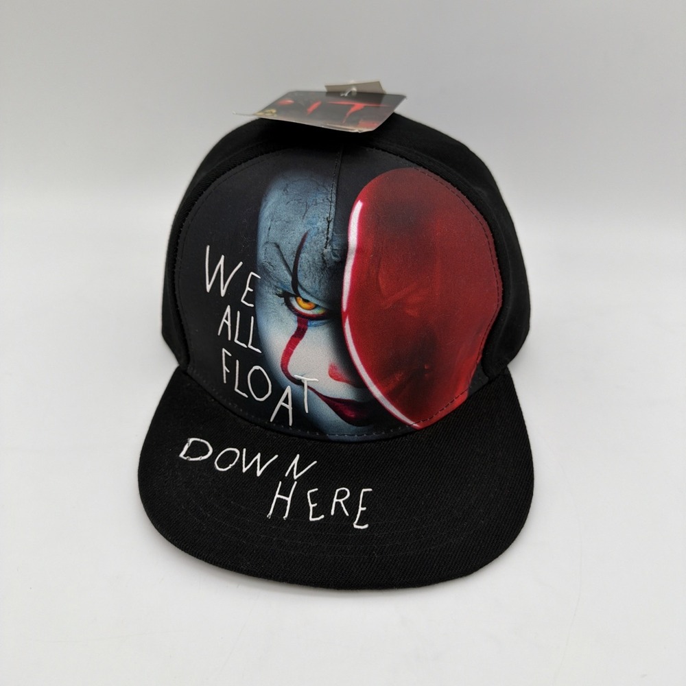 Pennywise We All Float Down Here Snap Back Hat Cap IT Movie Book Stephen King